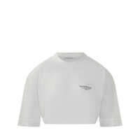 Tricouri Givenchy Givenchy White Cropped T-Shirt Femei
