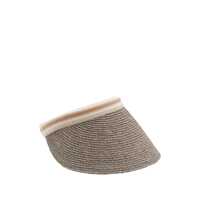 Palarii Helen Kaminski Grey And Beige Raffia Hat Femei
