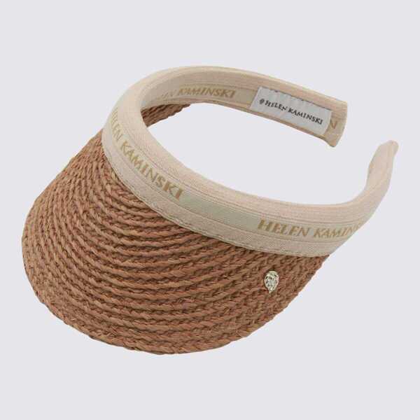 Palarii HELEN KAMINSKI Helen Kaminski Dark Beige Raffia Hat MULTICOLOR Femei (BM 18973515) 3