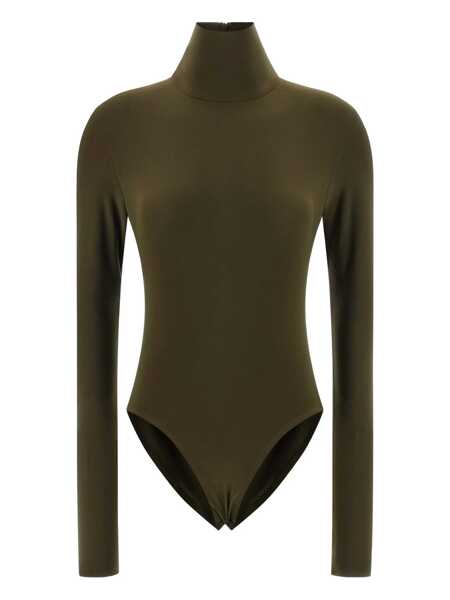 Body-uri NORMA KAMALI Norma Kamali Turtle Bodysuit GREEN Femei (BM 18973944) 1