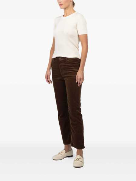 Pantaloni casual FRAME Frame Trousers BROWN Femei (BM 18974016) 3