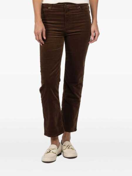 Pantaloni casual FRAME Frame Trousers BROWN Femei (BM 18974016) 4