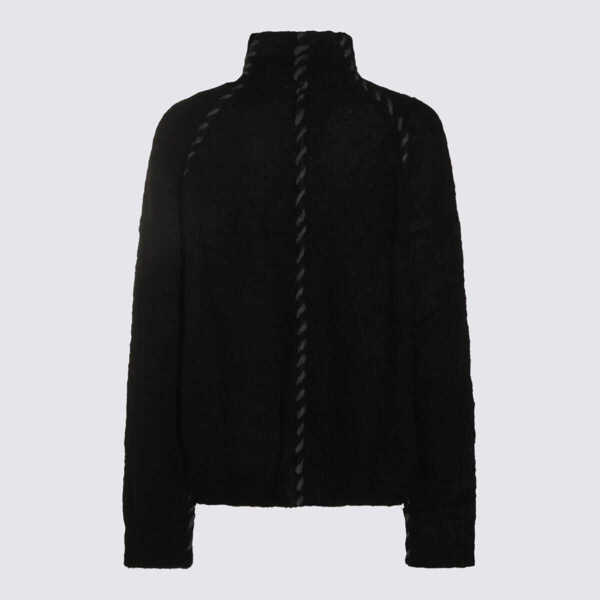 Pulovere Thom / Krom Thom Krom Black Wool Knitwear Black Barbati (BM 18974193) 2