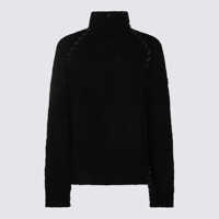 Pulovere Thom Krom Black Wool Knitwear Barbati