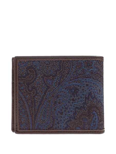 Portofele ETRO Etro Etro Essential Jacquard Wallet BROWN Barbati (BM 18974244) 2