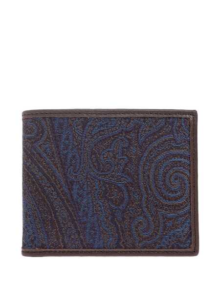 Portofele ETRO Etro Etro Essential Jacquard Wallet BROWN Barbati (BM 18974244) 1