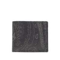 Portofele Etro Black Arnica Wallet With Printed Interior Barbati