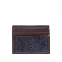 Portofele Etro Etro Essential Card Holder In Jacquard Barbati