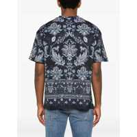 Tricouri ETRO pentru Barbati - Tricouri ETRO Etro Blue T-Shirt In Cotton With Floral Print BLUE Barbati (BM 18974331) - B-mall.ro