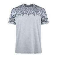 Tricouri Etro Gray Cotton T-Shirt With Printing. Barbati