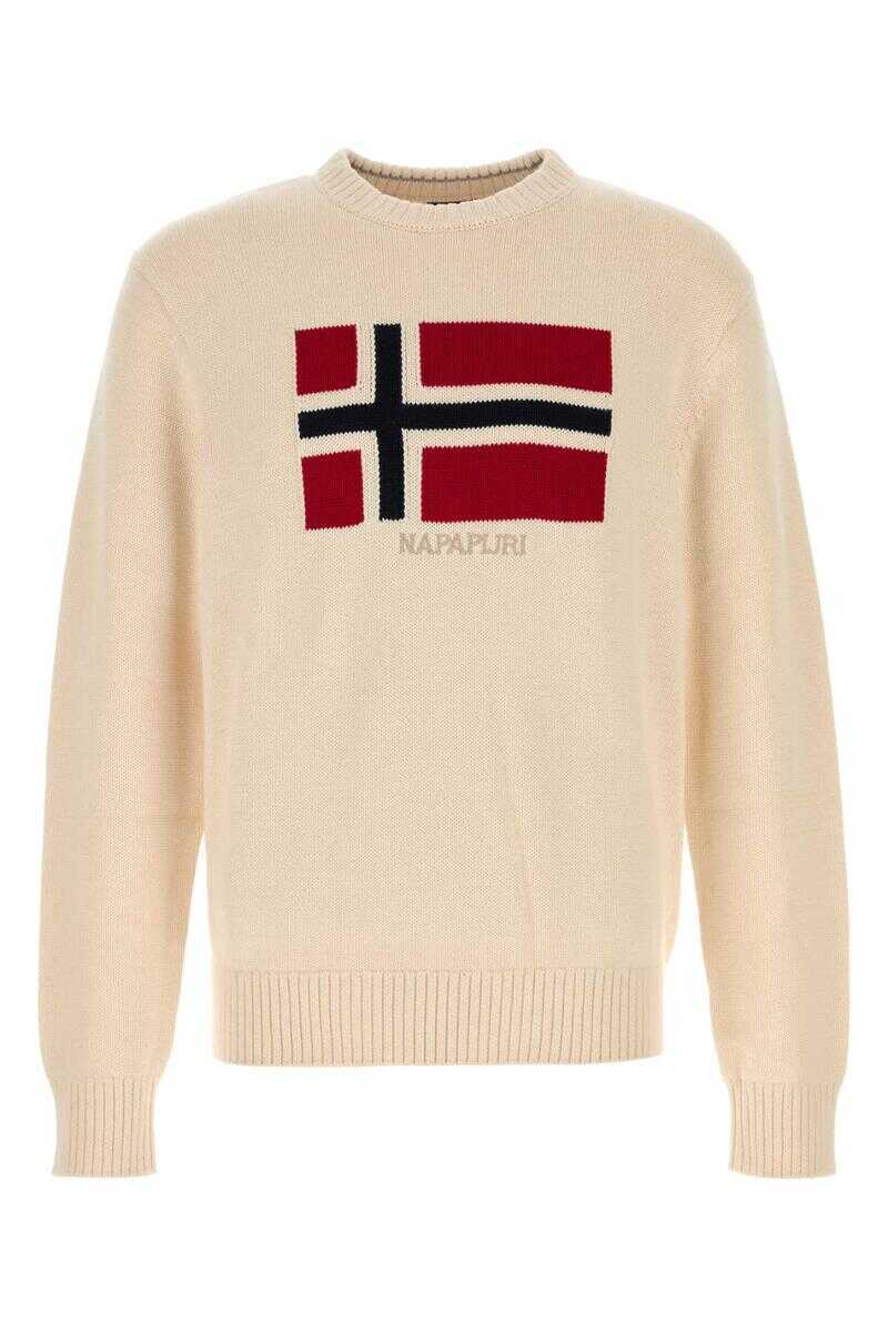 Pulovere Napapijri Napapijri Knitwear WHITE Barbati (BM 18974412) 1