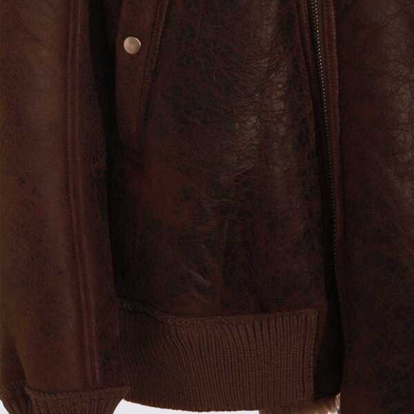 Geci Rick Owens Rick Owens Brown Hollywood Leather Jacket DARKDUST Barbati (BM 18974679) 3