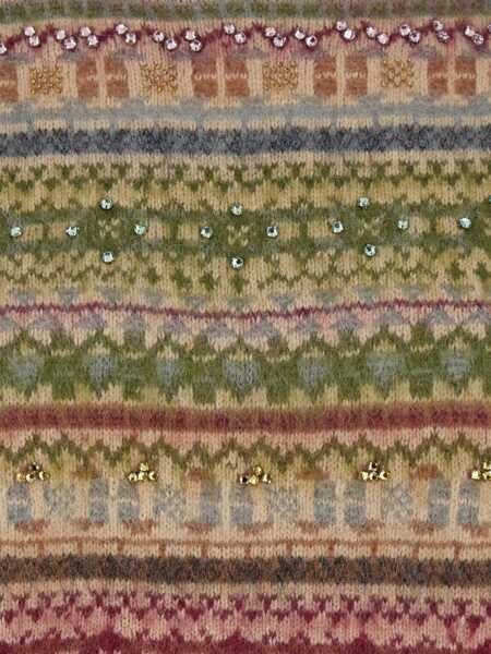 Pulovere Semicouture Multicolor Knit Crewneck Sweater With Striped Motif In Wool Blend Woman MULTICOLOR Femei (BM 18974787) 3