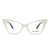Saint Laurent Saint Laurent Eyewear Eyeglass Beige