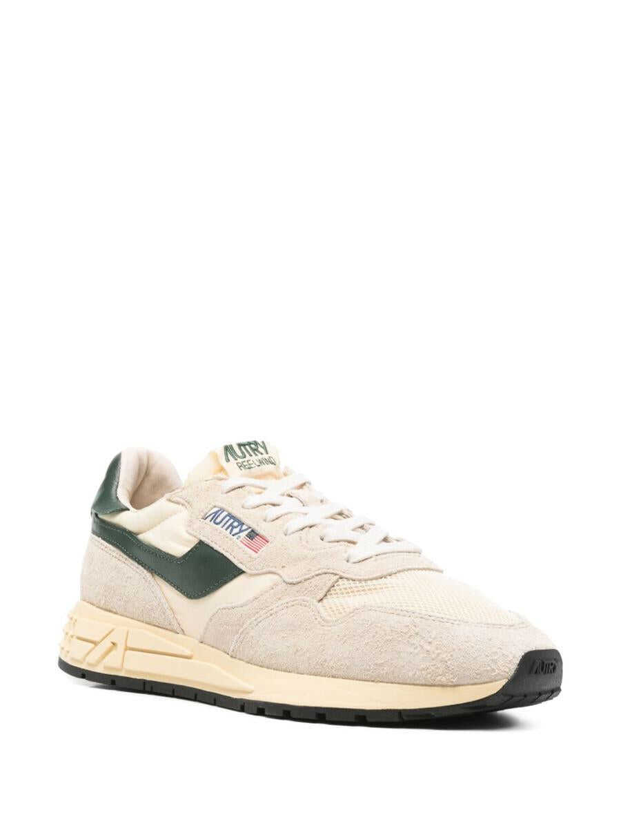 Sneakers AUTRY Autry Medalist Sneakers In Beige And Dark Green With Suede Inserts Beige Barbati (BM 18975312) 2