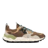 Sneakers Flower Mountain Yamano 3 Uni Brown And Light Brown Suede And Fabric Sneakers Barbati