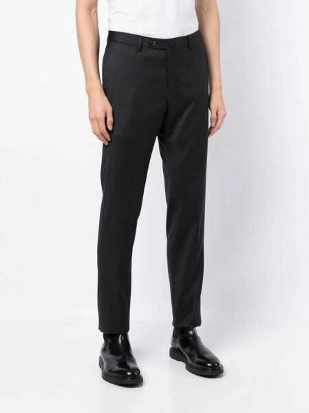 Pantaloni casual PT TORINO SLIM, Flat Front, Diagonal Pockets, Unfinished Gray Barbati (BM 18975489) 3