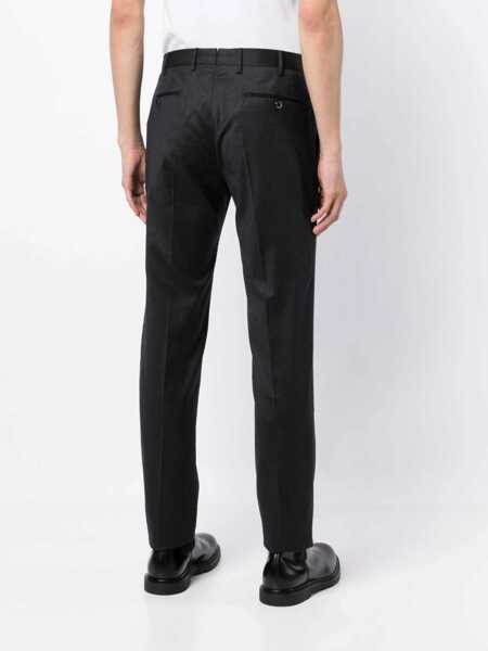 Pantaloni casual PT TORINO SLIM, Flat Front, Diagonal Pockets, Unfinished Gray Barbati (BM 18975489) 4