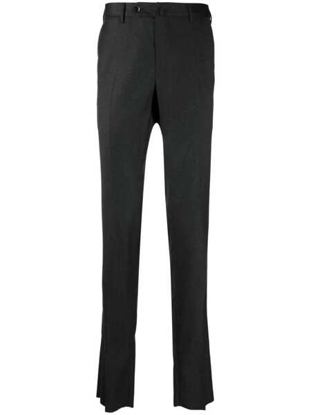 Pantaloni casual PT TORINO SLIM, Flat Front, Diagonal Pockets, Unfinished Gray Barbati (BM 18975489) 1
