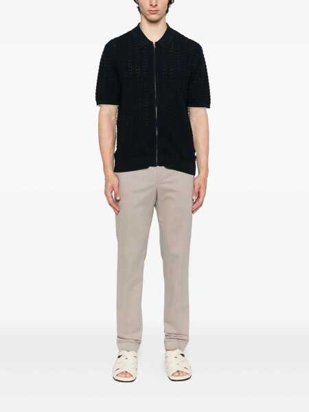 Pantaloni casual PT TORINO MASTER, Flat Front, Diagonal Pockets, Flap Back Pockets, Turn-Up Beige Barbati (BM 18975492) 2