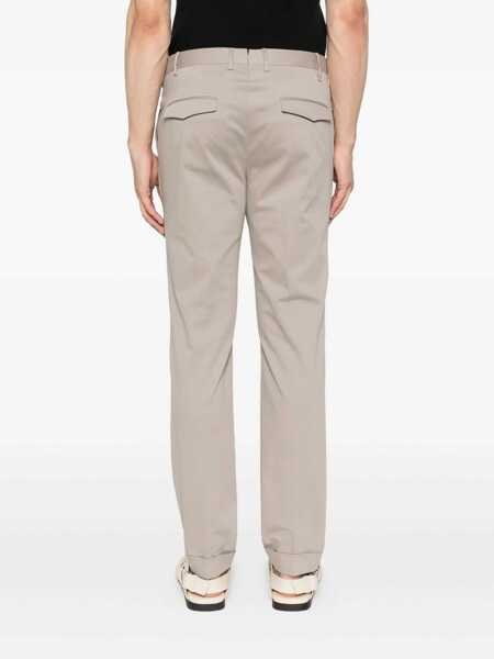 Pantaloni casual PT TORINO MASTER, Flat Front, Diagonal Pockets, Flap Back Pockets, Turn-Up Beige Barbati (BM 18975492) 4
