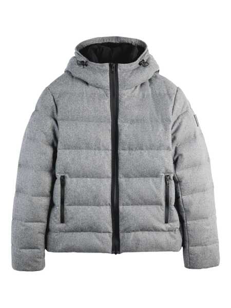 Geci de iarna Fay DB FRONT HOODED DOWN JACKET Gray Barbati (BM 18975672) 1