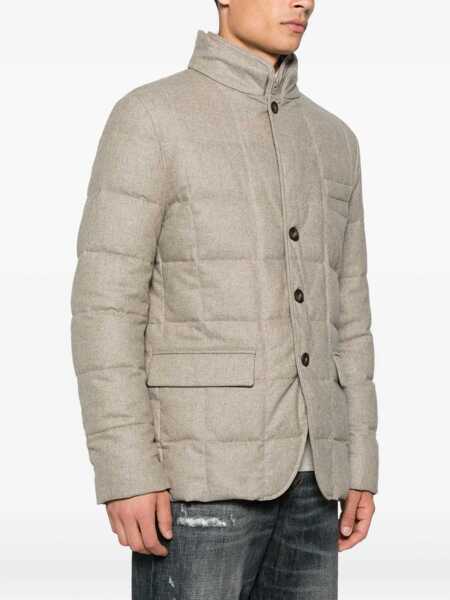 Geci de iarna Fay DOWN JACKET DB FRONT Beige Barbati (BM 18975675) 3
