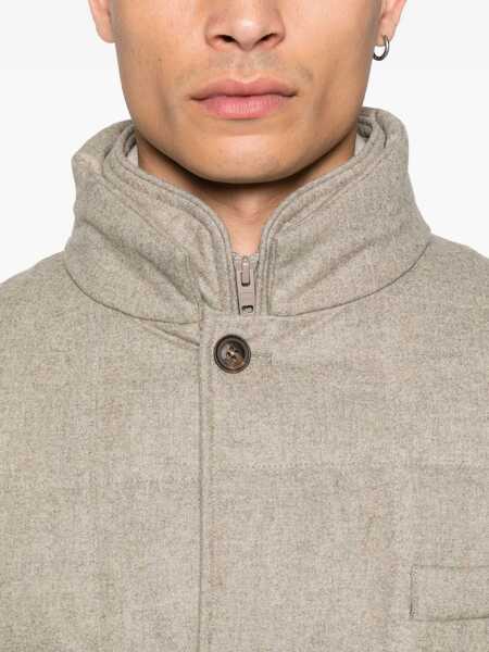 Geci de iarna Fay DOWN JACKET DB FRONT Beige Barbati (BM 18975675) 5