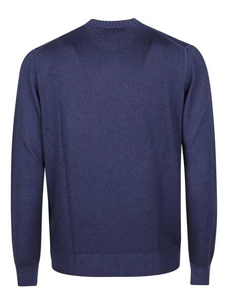 Pulovere Fay CREWNECK SWEATER Blue Barbati (BM 18975681) 2