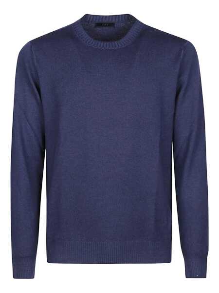 Pulovere Fay CREWNECK SWEATER Blue Barbati (BM 18975681) 1