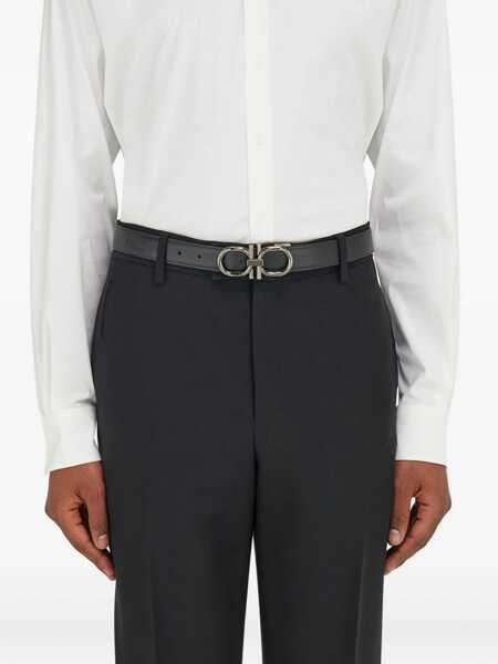 Curele Ferragamo Reversible Gancini Belt DARK BROWN Barbati (BM 18975742) 4