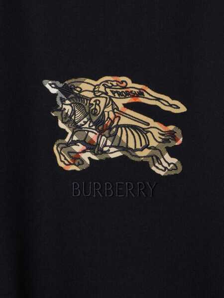 Tricouri Burberry Ribbed crew-neck T-Shirt BLACK Barbati (BM 18975763) 3