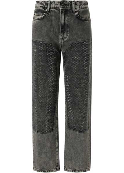 Blugi Pinko Five-pocket Jeans with mini studs LAVAGGIO DARK GRAY Femei (BM 18975778) 1