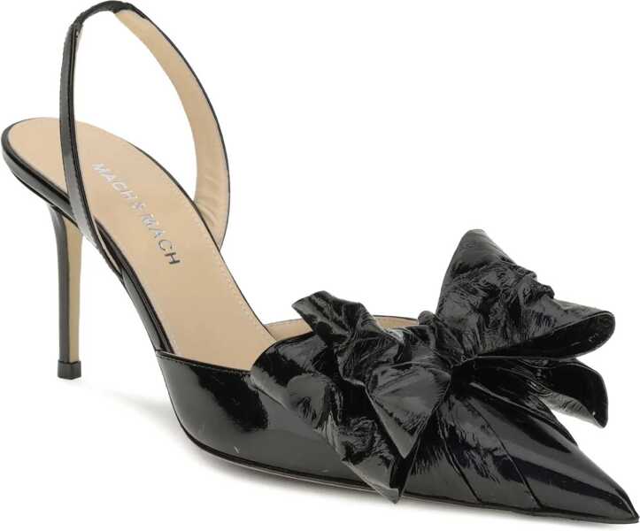 Pantofi cu toc MACH & MACH Cadeau Wrapped Leather Pumps BLACK Femei (BM 18975784) 2