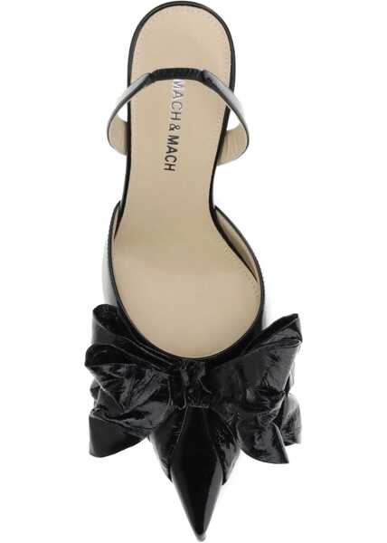 Pantofi cu toc MACH & MACH Cadeau Wrapped Leather Pumps BLACK Femei (BM 18975784) 3