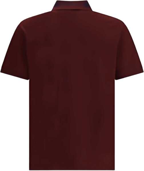 Tricouri Polo Alexander McQueen Polo with striped detail BORDEAUX Barbati (BM 18975787) 3