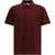 Alexander McQueen Polo with striped detail BORDEAUX