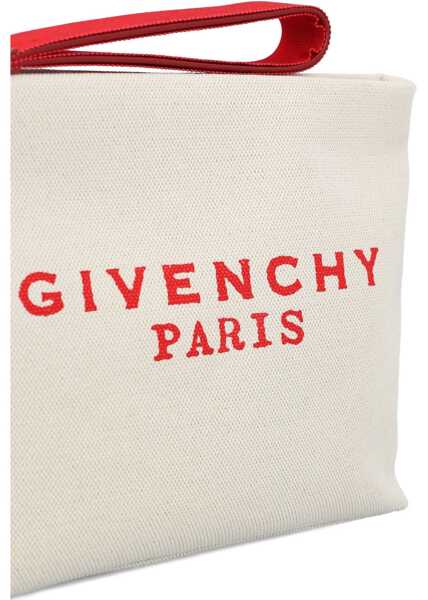 Genti de mana Givenchy Canvas Pochette BEIGE/ RED Femei (BM 18975790) 4