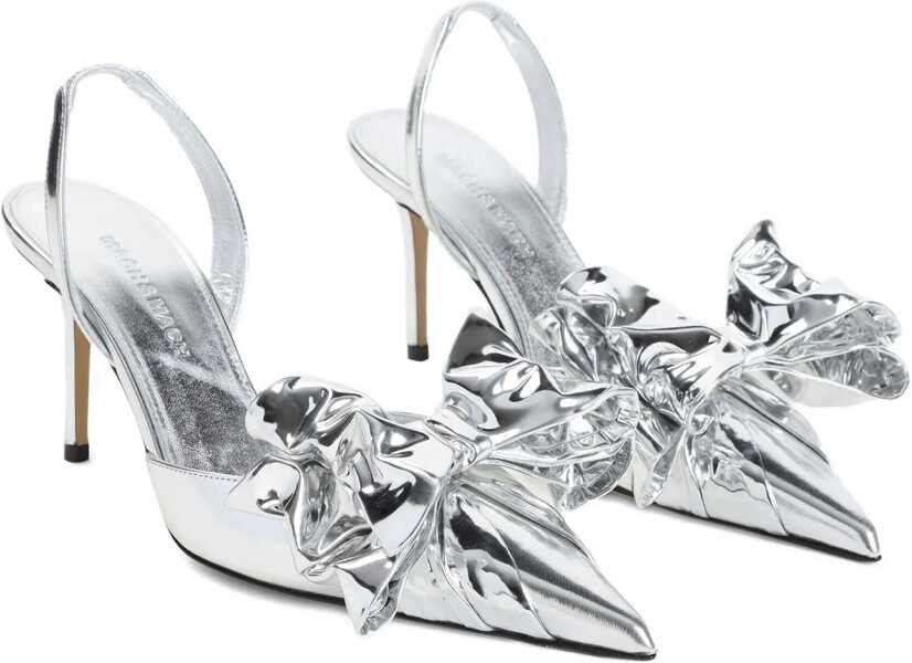 Pantofi cu toc MACH & MACH Cadeau Silver Wrapped Leather Pumps SILVER Femei (BM 18975817) 2