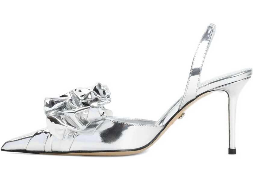 Pantofi cu toc MACH & MACH Cadeau Silver Wrapped Leather Pumps SILVER Femei (BM 18975817) 3