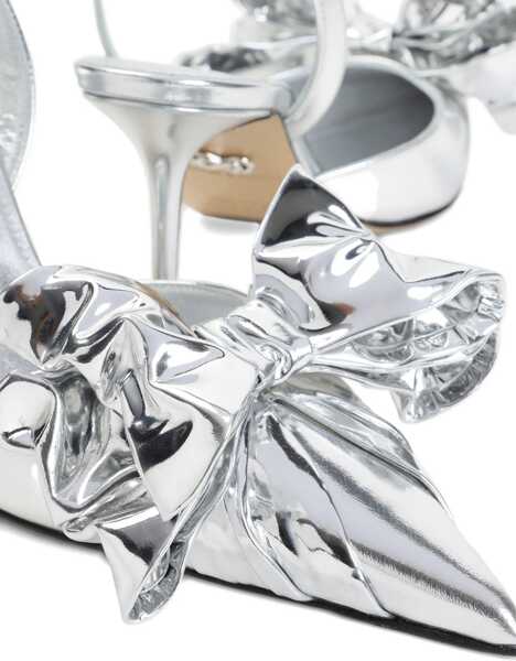 Pantofi cu toc MACH & MACH Cadeau Silver Wrapped Leather Pumps SILVER Femei (BM 18975817) 4