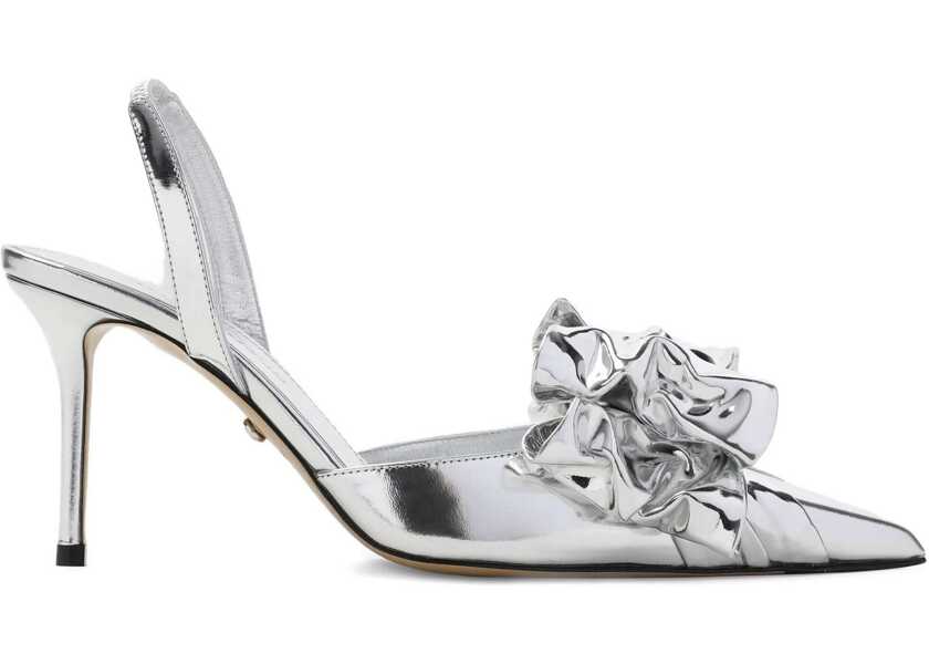 Pantofi cu toc MACH & MACH Cadeau Silver Wrapped Leather Pumps SILVER Femei (BM 18975817) 1