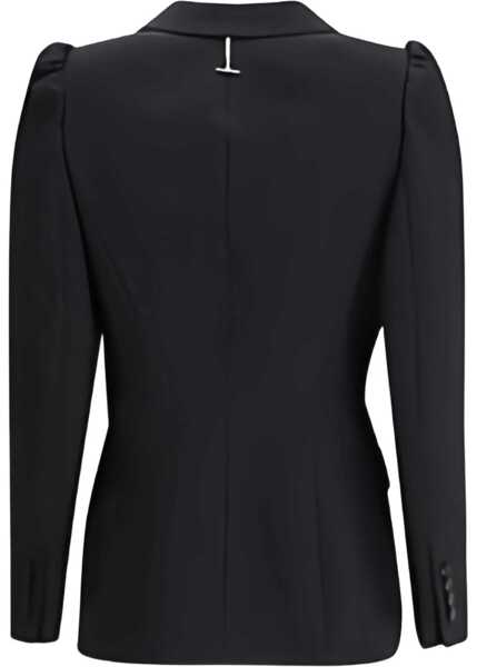 Jachete Alexander McQueen Black single-breasted jacket BLACK Femei (BM 18975823) 3