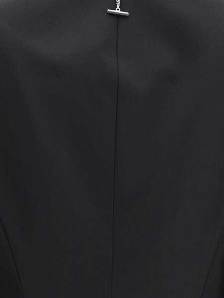 Jachete Alexander McQueen Black single-breasted jacket BLACK Femei (BM 18975823) 4