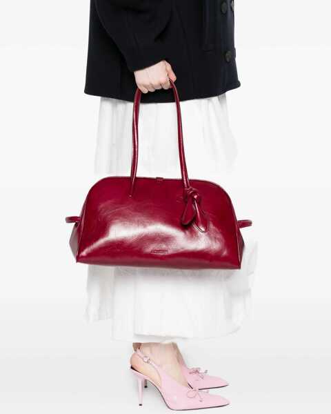 Genti de umar JACQUEMUS Bowling Bag BURGUNDY Femei (BM 18975835) 2
