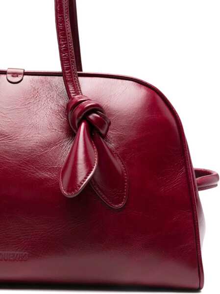 Genti de umar JACQUEMUS Bowling Bag BURGUNDY Femei (BM 18975835) 4
