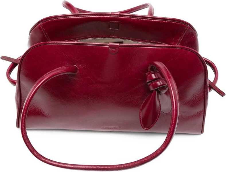 Genti de umar JACQUEMUS Bowling Bag BURGUNDY Femei (BM 18975835) 5