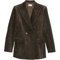 Sacouri Double-breasted Blazer with ribbed fabric Femei