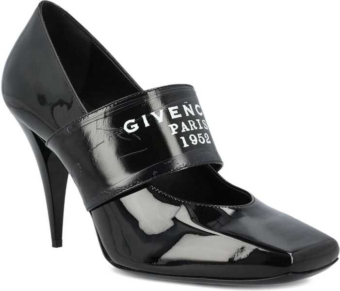 Pantofi cu toc Givenchy Sliced Square Logo Pumps BLACK Femei (BM 18975856) 2