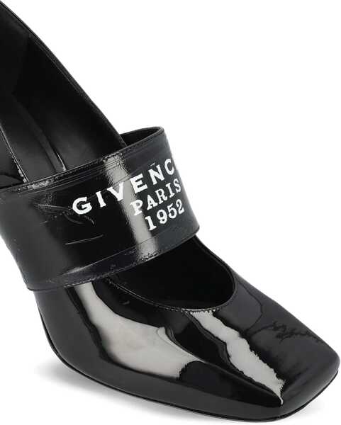 Pantofi cu toc Givenchy Sliced Square Logo Pumps BLACK Femei (BM 18975856) 3